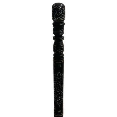 چوب دستی آبنوس مصری طرح قلب کد 545، وسیله ای است که برای آموزش یا روخوانی استفاده می شود