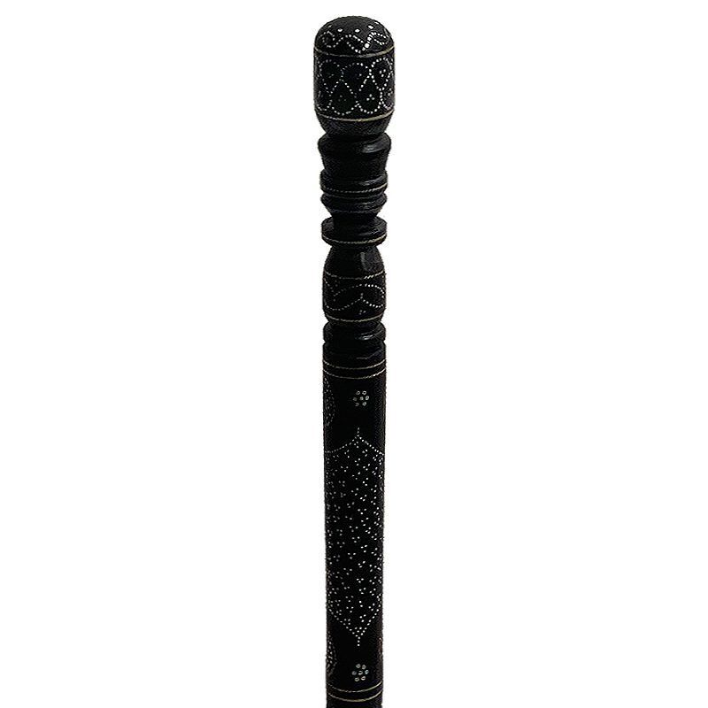 چوب دستی آبنوس مصری طرح قلب کد 545، وسیله ای است که برای آموزش یا روخوانی استفاده می شود